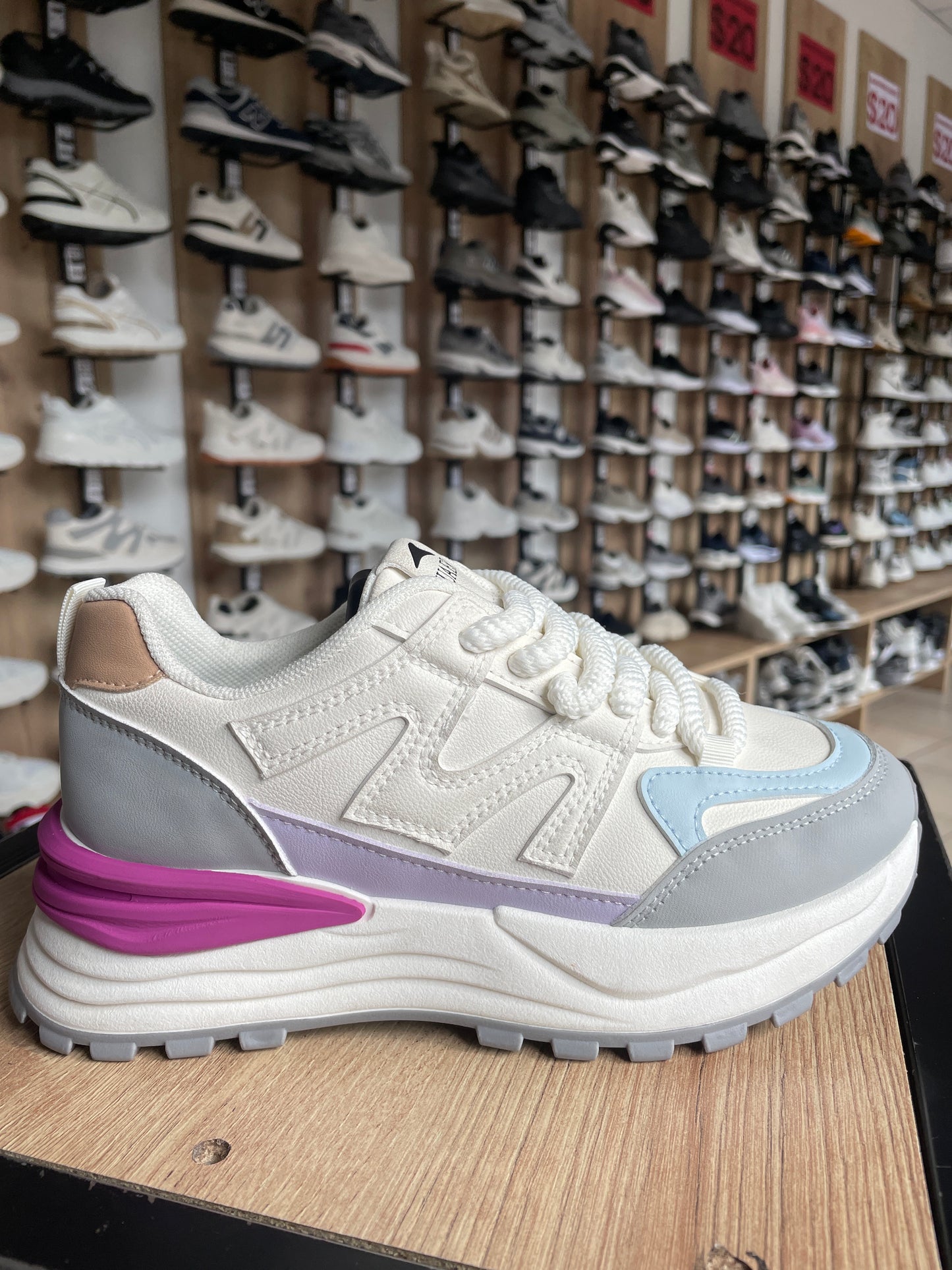 SNEAKER MH PLOMO MORADO