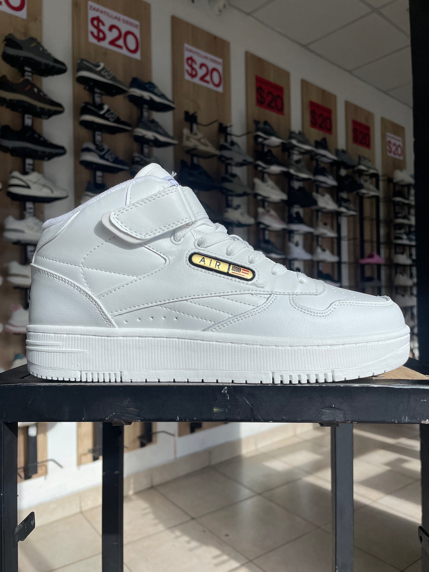 SNEAKER AIR ALTO BLANCO