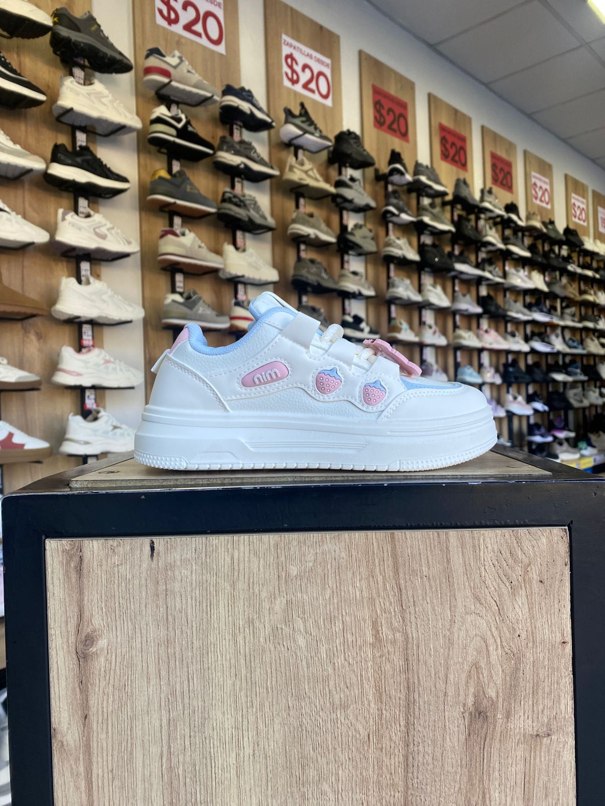 SNEAKER MN BLANCO/CELESTE