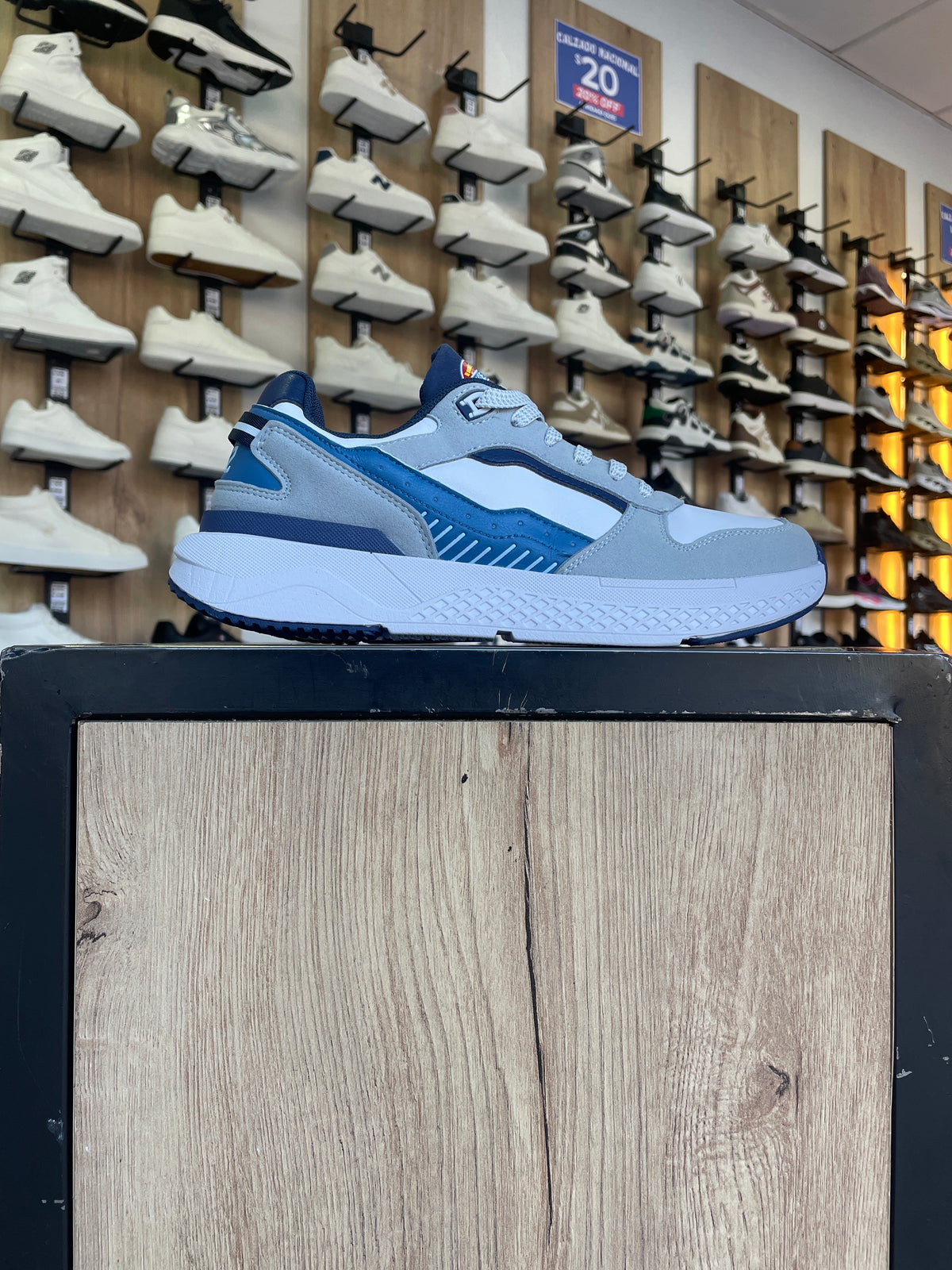 SNEAKER RK AZUL/GRIS