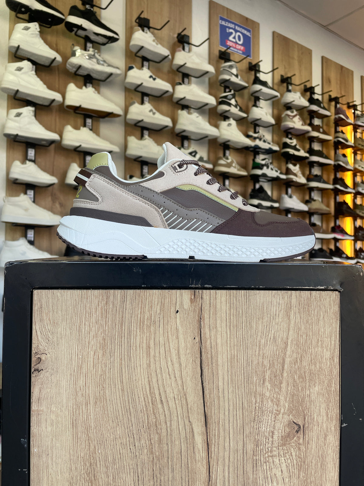 SNEAKER RK CAFÉ/BEIGE
