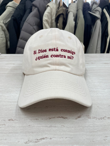 GORRA “SI DIOS ESTÁ CONMIGO”