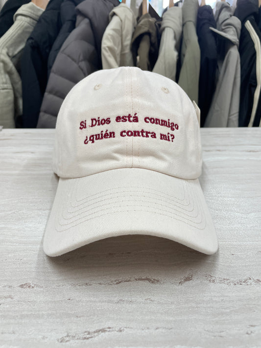 GORRA “SI DIOS ESTÁ CONMIGO”