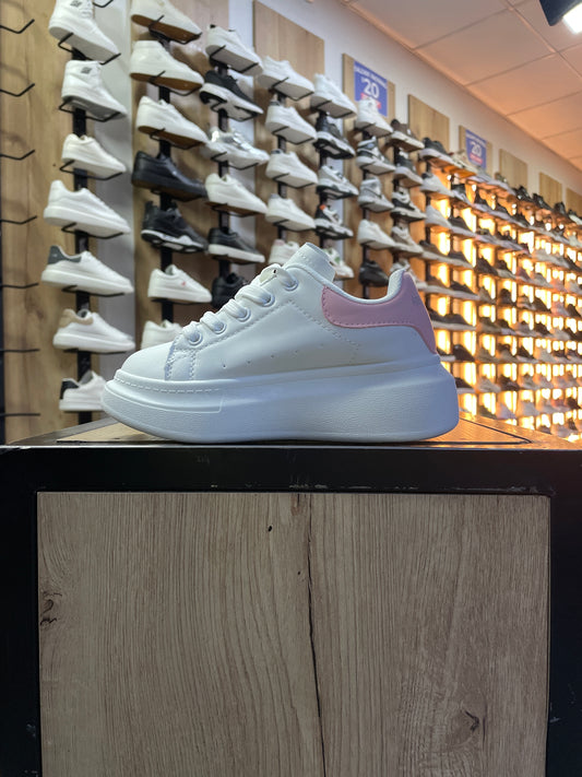 SNEAKER NIÑO MQT03 BLANCO/ROSADO
