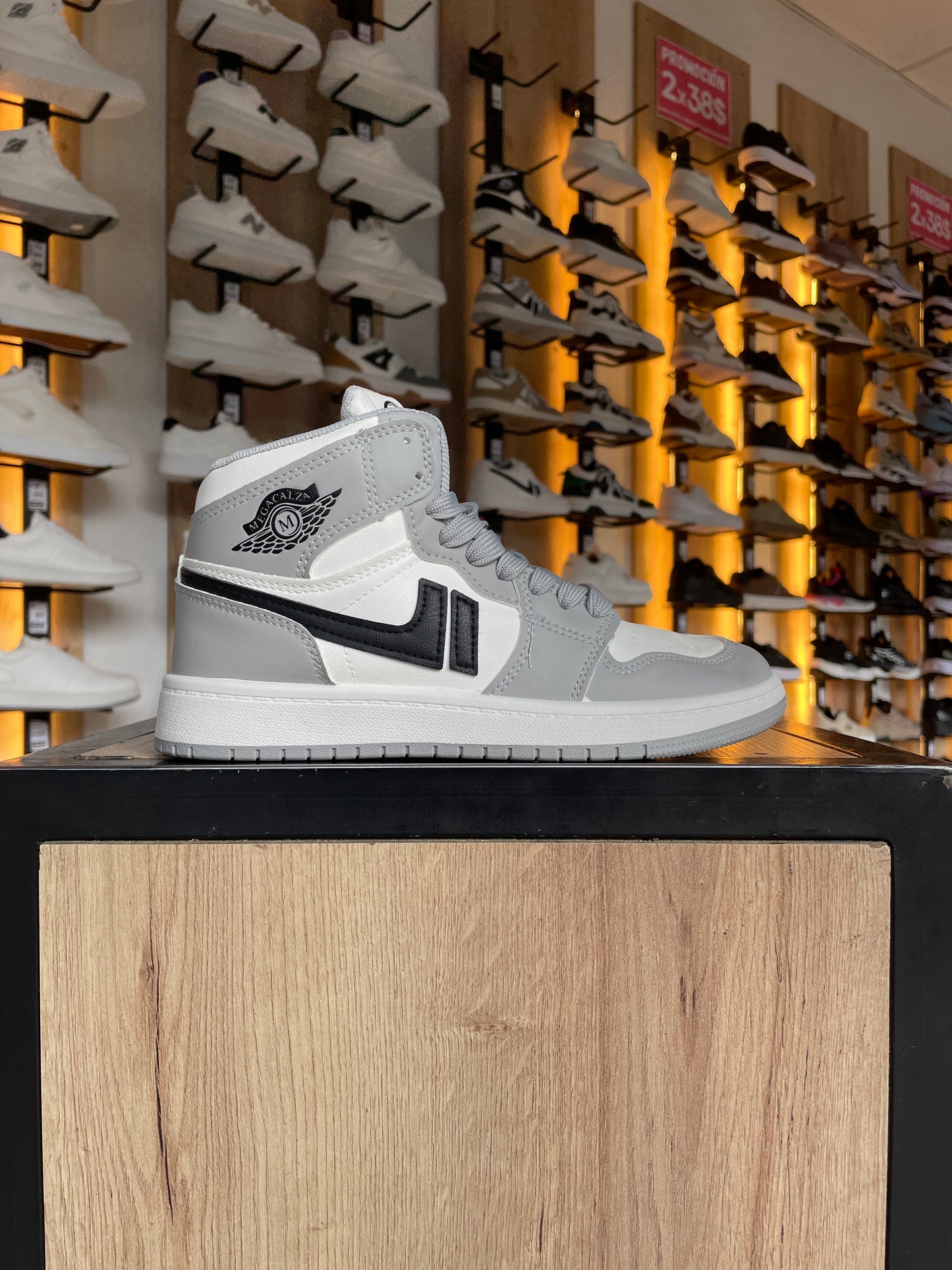 SNEAKER LM GRIS/NEGRO