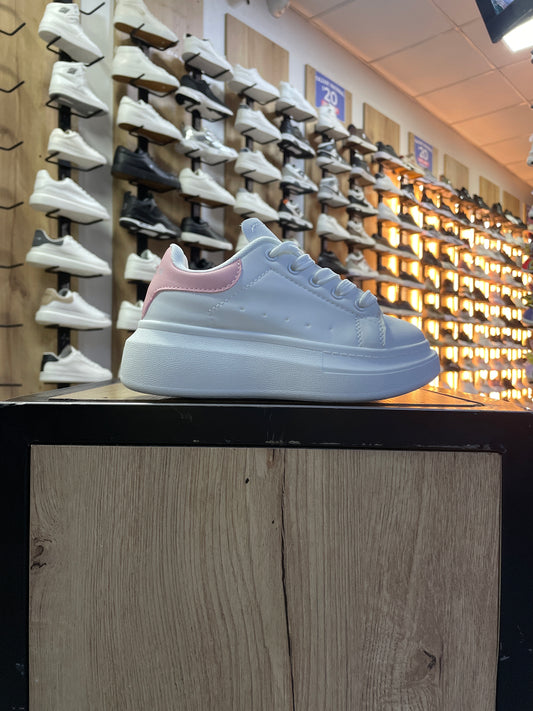 SNEAKER NIÑO MQT03 BLANCO/ROSADO