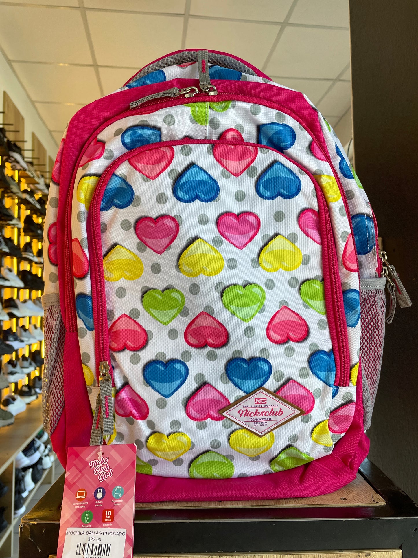 MOCHILA DALLAS-10 ROSADO