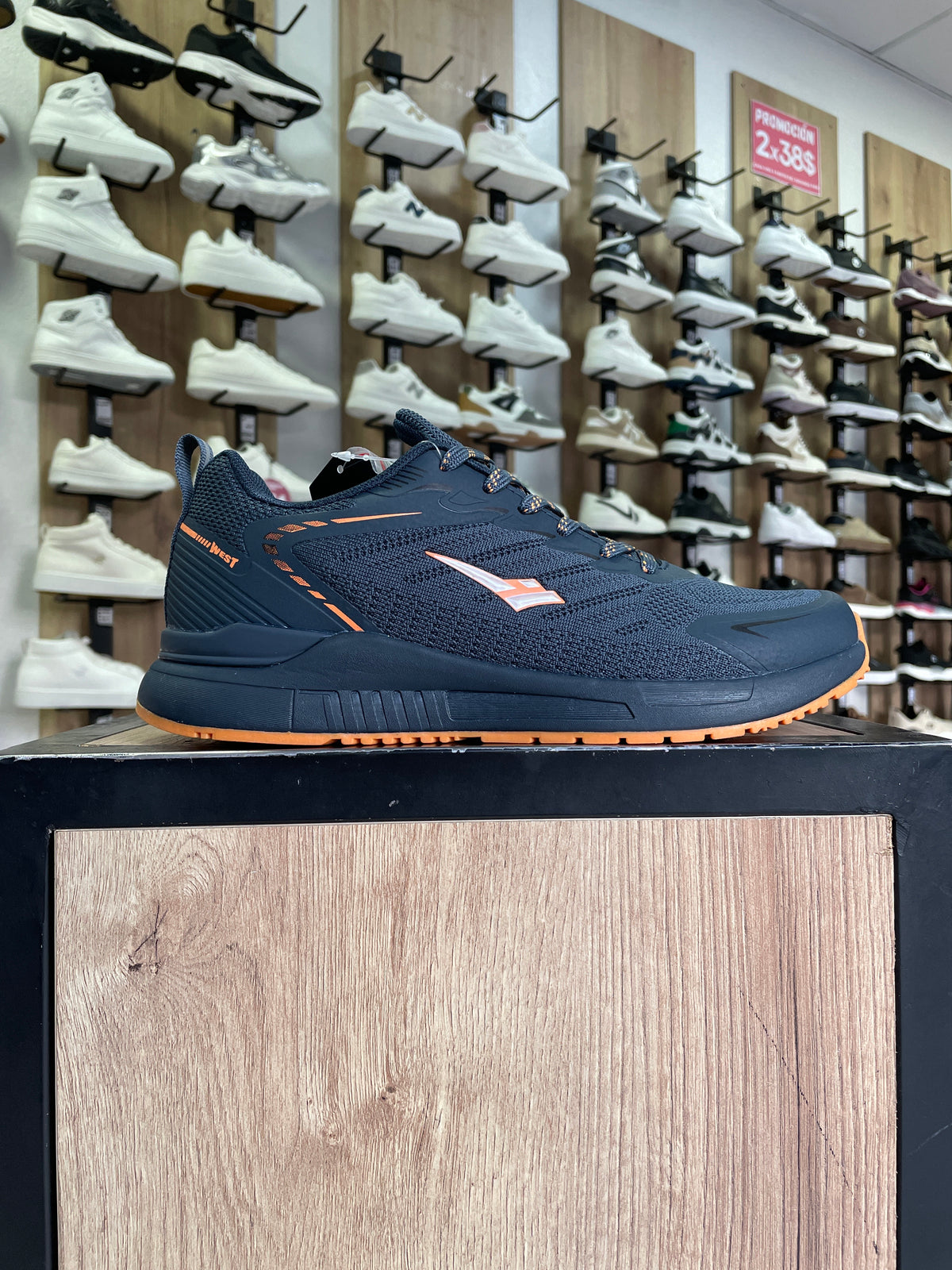 DEPORTIVO WEST JXM88 AZUL/NARANJA