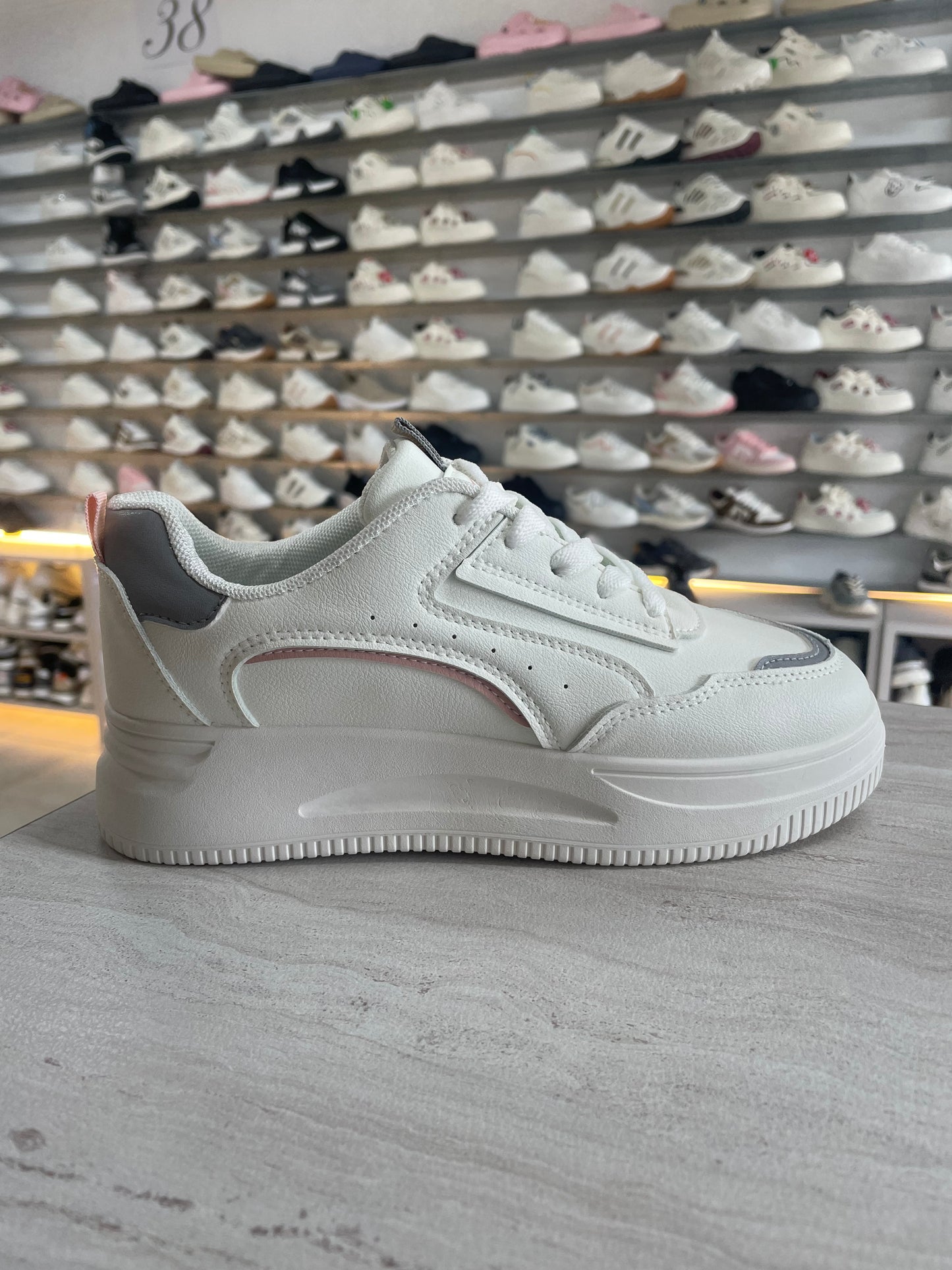 SNEAKER CL BLANCO/GRIS