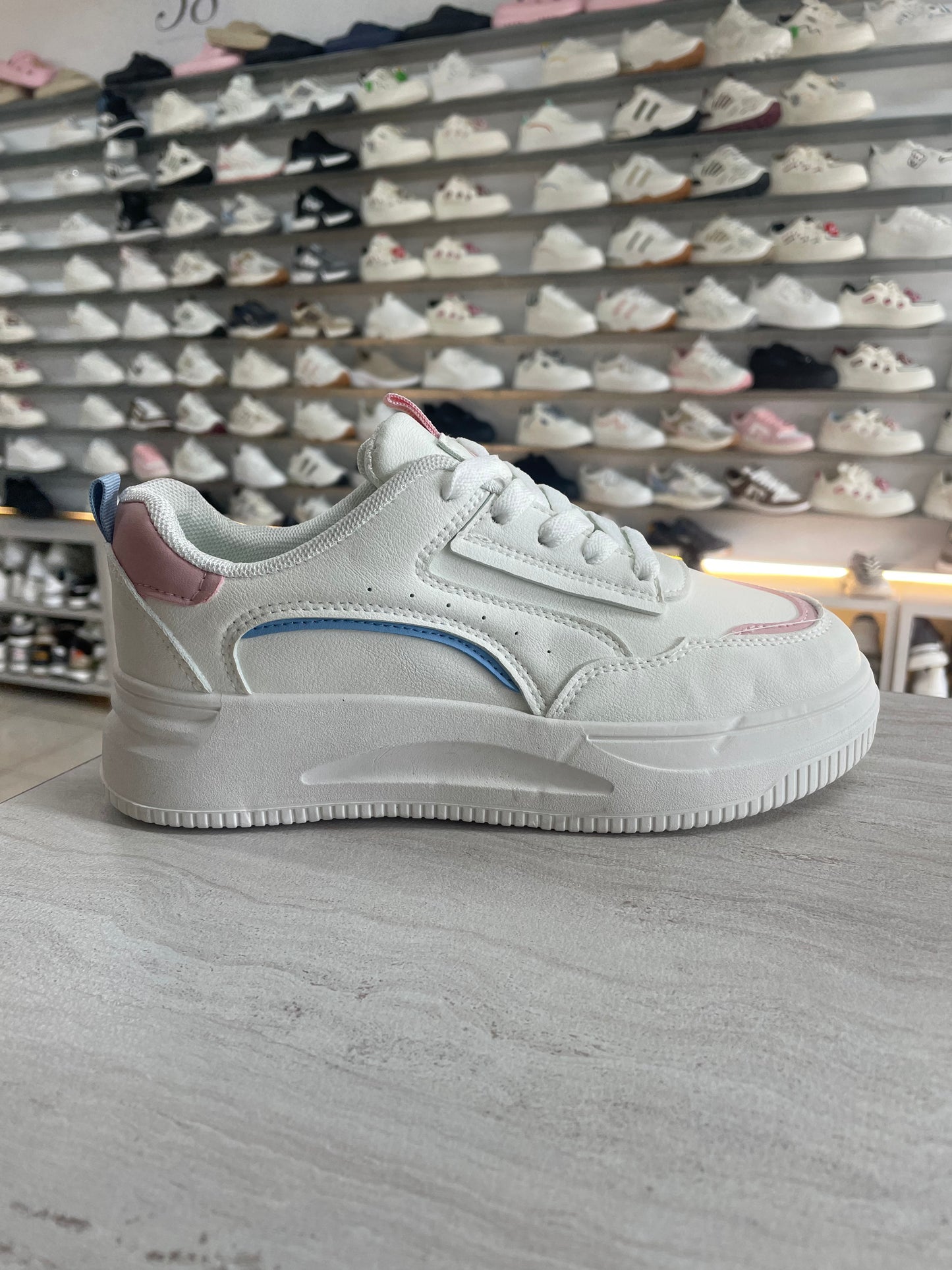 SNEAKER CL BLANCO/ROSADO