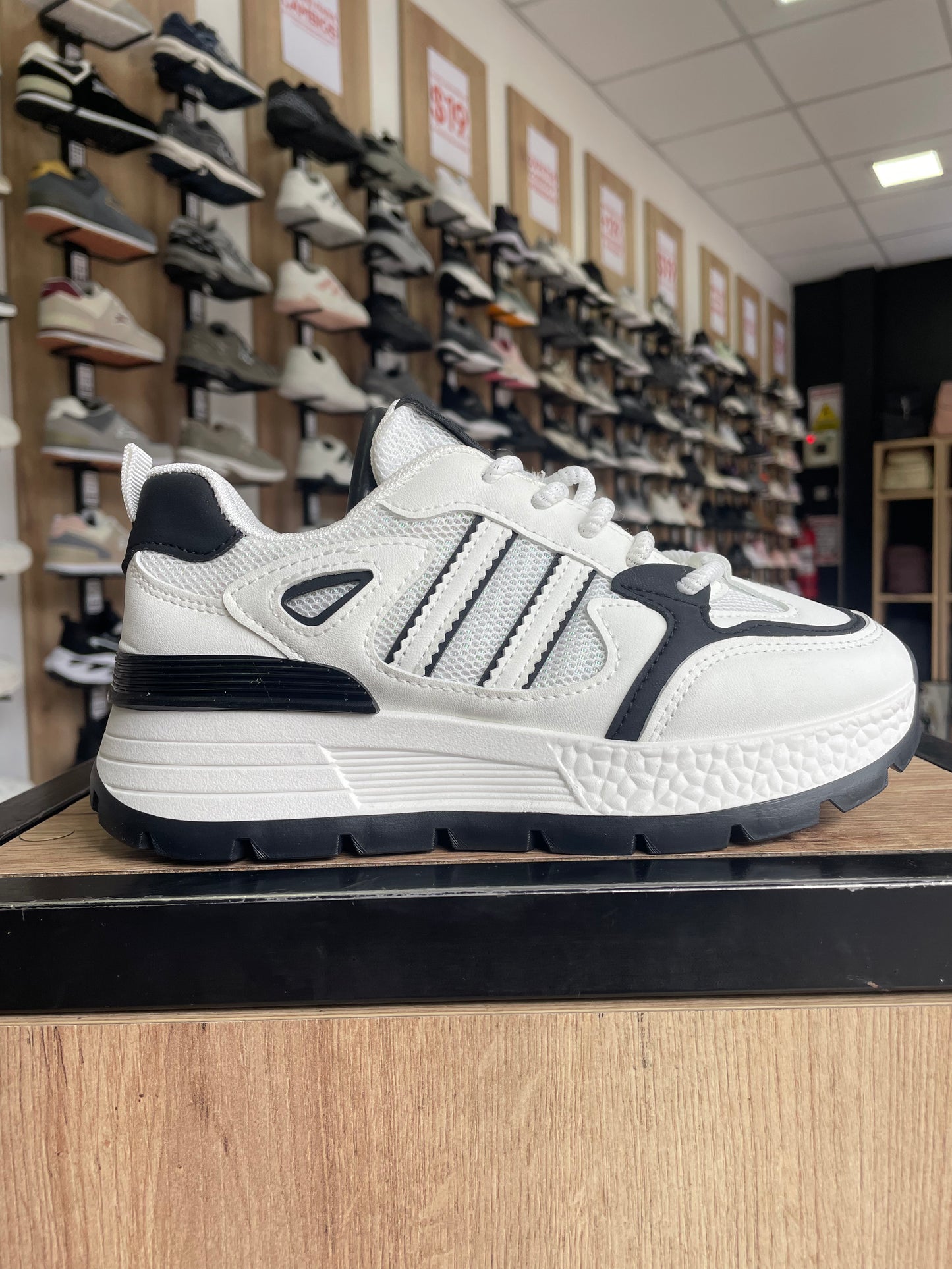 ZAPATILLA OD BLANCO NEGRO