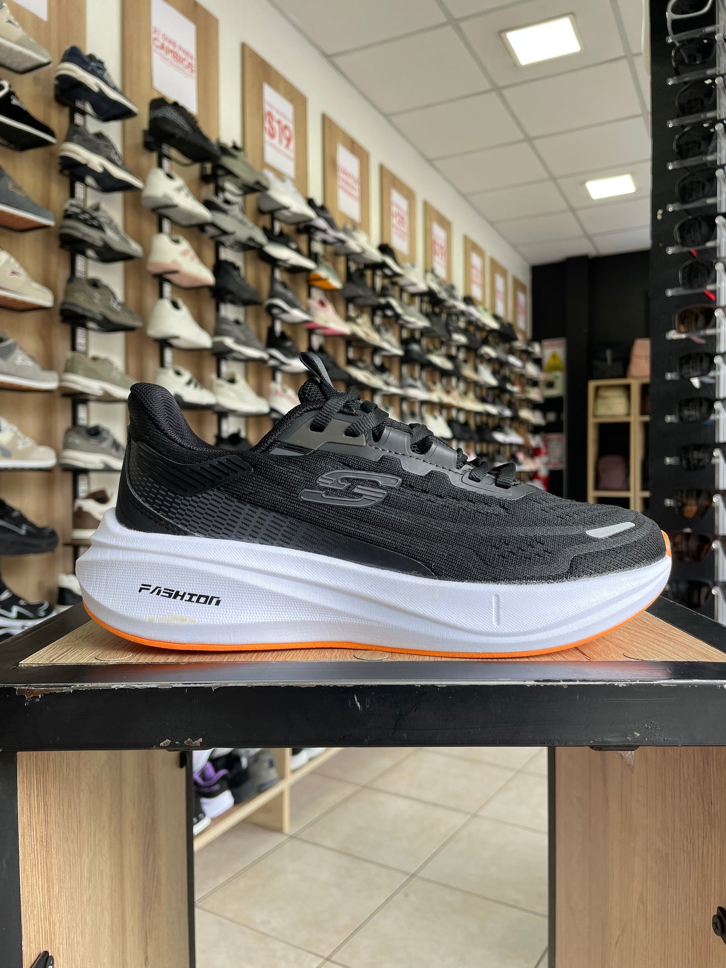 DEPORTIVO ZKB62 NEGRO/NARANJA