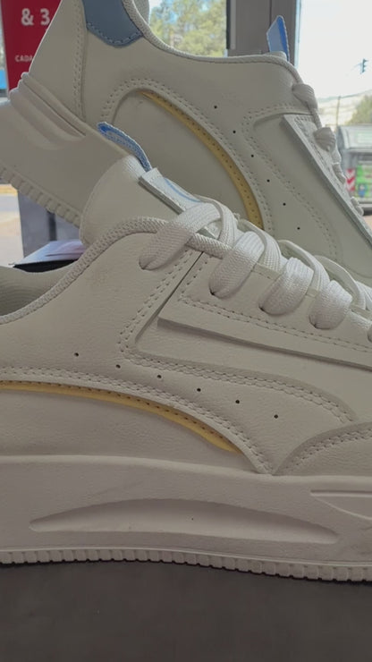 SNEAKER CL BLANCO/CELESTE