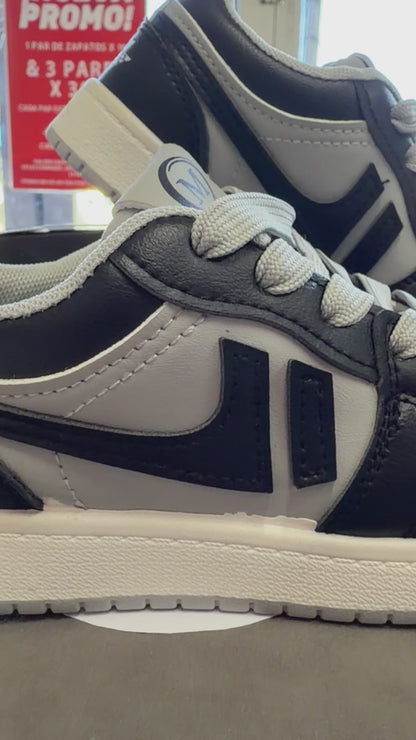 SNEAKER LW GRIS NEGRO NIÑOS