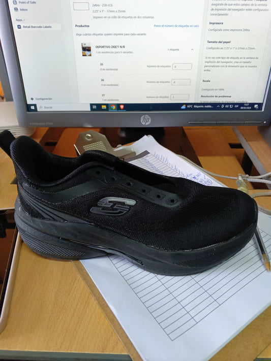 DEPORTIVO ZKB72 NEGRO